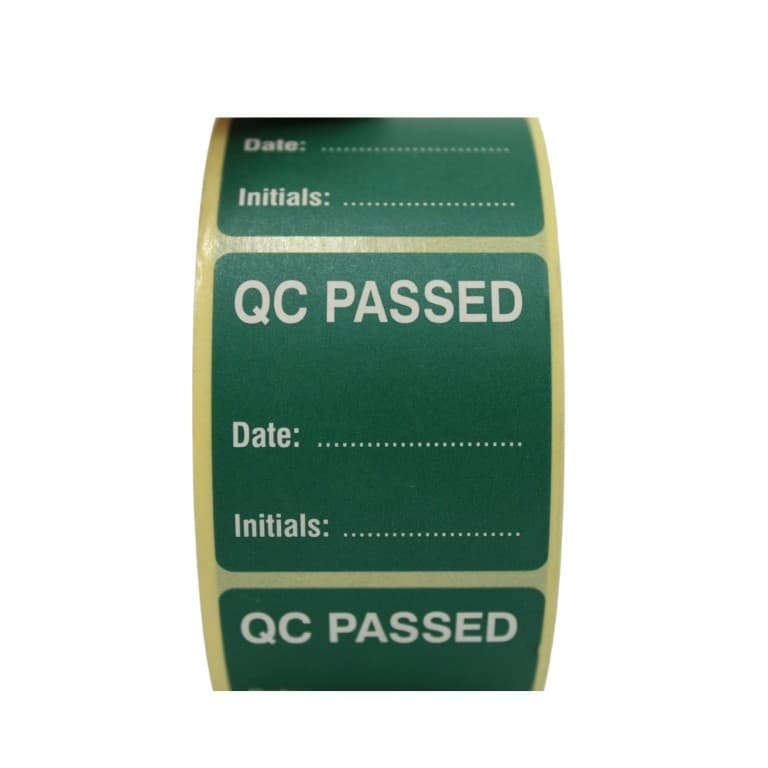 Status™ Quality Control Passed Labels - 36 x 36mm