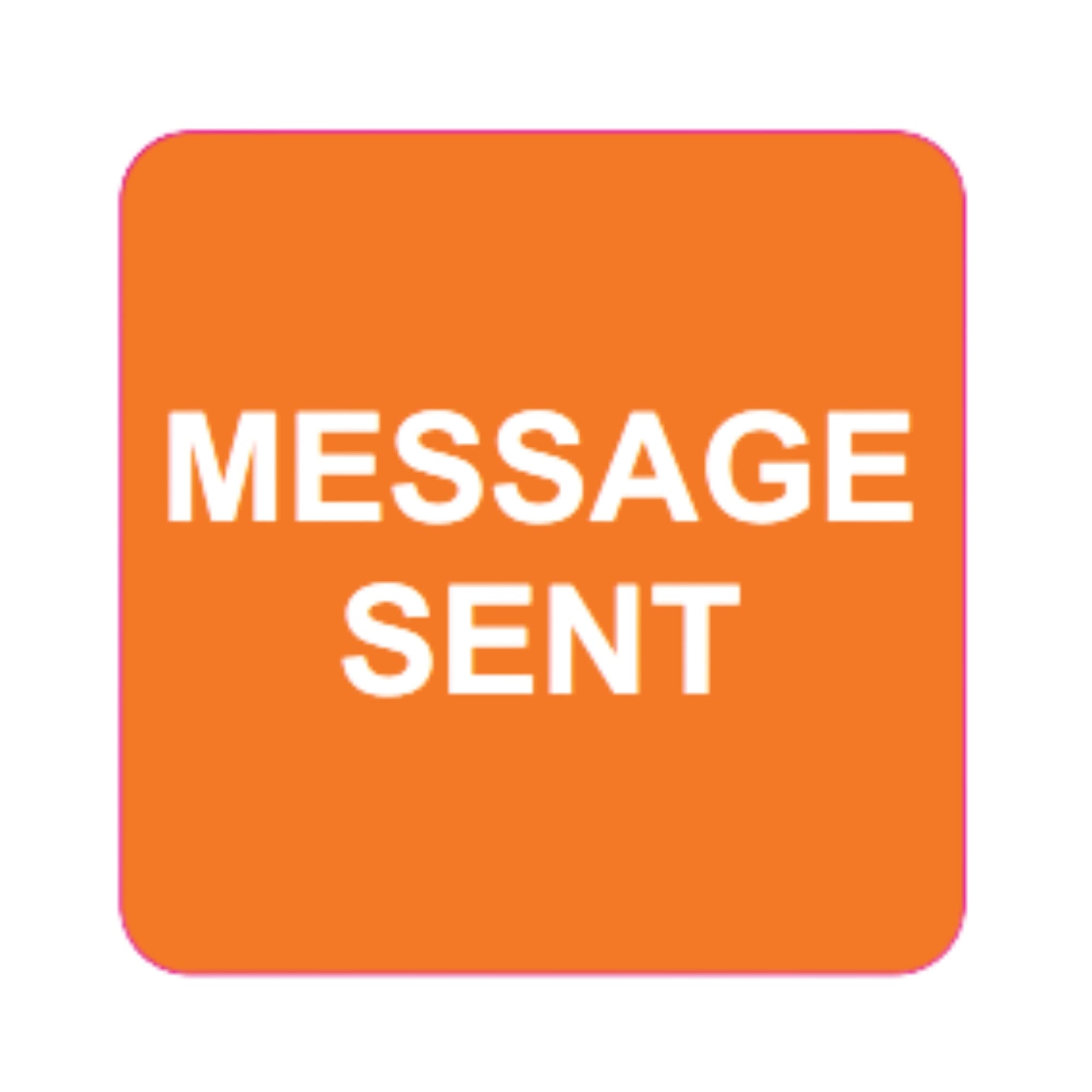 Status™ Message Sent Labels - 36 x 36mm