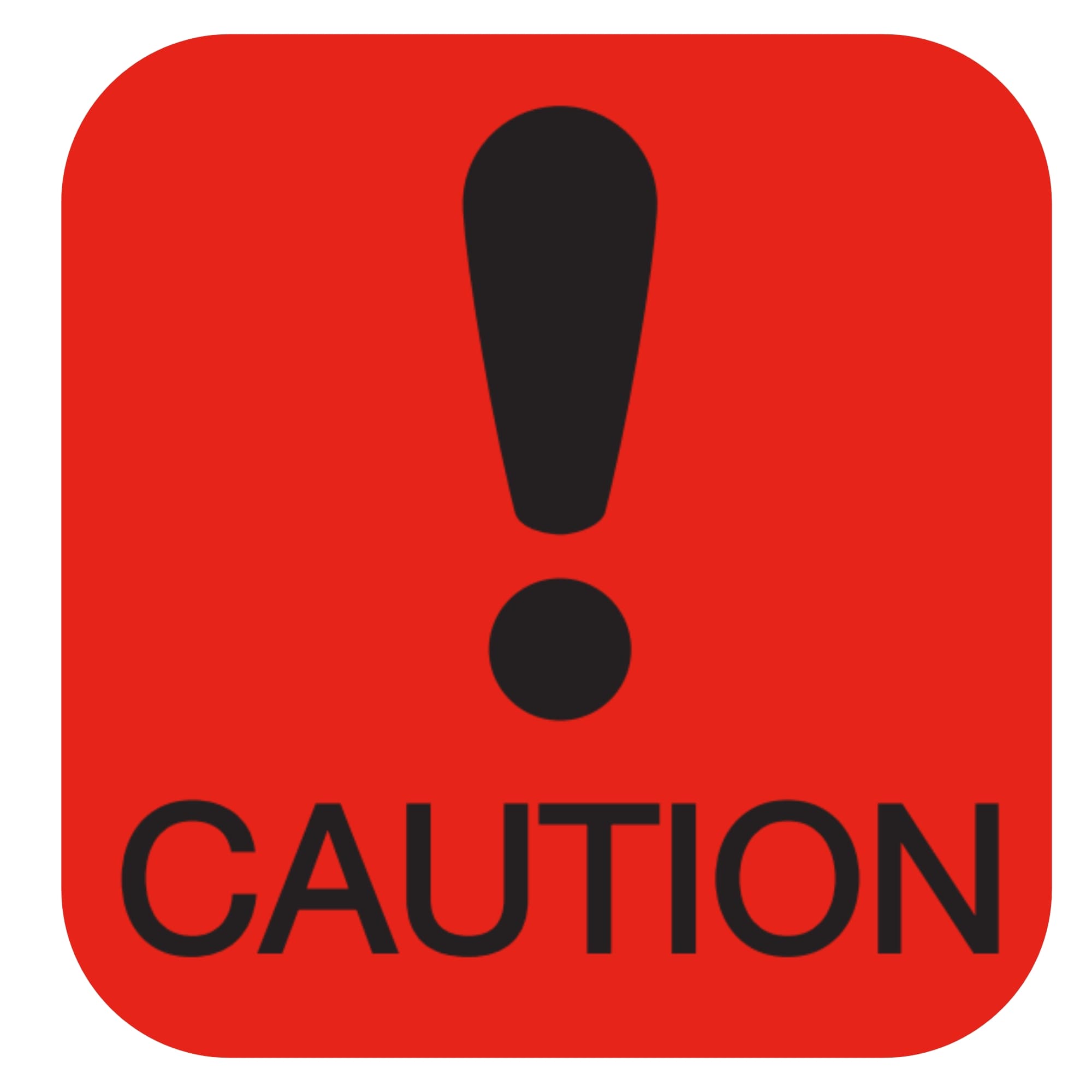Status™ Caution Labels - 23 x 22mm